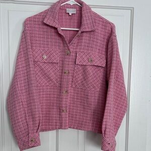 Vintage Pink Tweed Entra‎ Women’s Jacket size M